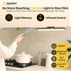 image:image5W Rechargeable Motion Sensor Light Bar 2000mAh Dimmable Under Cabinet Lighting Wireless with Digital Battery Display 130 Rotatable Magnetic Closet Lights Remote Control Stick on Lights DormNo Sensor  1Pack