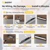 image:image5W Rechargeable Motion Sensor Light Bar 2000mAh Dimmable Under Cabinet Lighting Wireless with Digital Battery Display 130 Rotatable Magnetic Closet Lights Remote Control Stick on Lights DormNo Sensor  1Pack