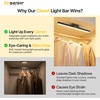 image:image5W Rechargeable Motion Sensor Light Bar 2000mAh Dimmable Under Cabinet Lighting Wireless with Digital Battery Display 130 Rotatable Magnetic Closet Lights Remote Control Stick on Lights DormMotion Sensor  1Pack