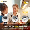 image:image5W Rechargeable Motion Sensor Light Bar 2000mAh Dimmable Under Cabinet Lighting Wireless with Digital Battery Display 130 Rotatable Magnetic Closet Lights Remote Control Stick on Lights DormNo Sensor  2Pack