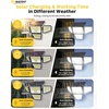 image:imageUpgrade Solar Lights Outdoor 3000LM Motion Sensor Outdoor Light with Dual Sensors 279 LED 4 Heads Security Solar Flood Lights 4 Modes with Memory Function IP65 Waterproof for Yard Garage Fence 2P2 Pack