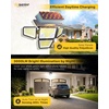 image:imageUpgrade Solar Lights Outdoor 3000LM Motion Sensor Outdoor Light with Dual Sensors 279 LED 4 Heads Security Solar Flood Lights 4 Modes with Memory Function IP65 Waterproof for Yard Garage Fence 2P4 Pack