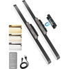 image:image5W Rechargeable Motion Sensor Light Bar 2000mAh Dimmable Under Cabinet Lighting Wireless with Digital Battery Display 130 Rotatable Magnetic Closet Lights Remote Control Stick on Lights DormNo Sensor  2Pack