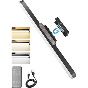 image:image5W Rechargeable Motion Sensor Light Bar 2000mAh Dimmable Under Cabinet Lighting Wireless with Digital Battery Display 130 Rotatable Magnetic Closet Lights Remote Control Stick on Lights DormNo Sensor  1Pack