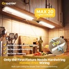 image:imageHardwired Under Cabinet Lighting 24 Inch 14W LED Under Cabinet Lights Linkable up to 20 Units via 15inch Cable 5 CCT amp 4Way Dimmable Under Counter Lights for Kitchen Builtin Switch CRIgt90 FCC2 Pack