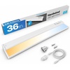 image:imageHardwired Under Cabinet Lighting 24 Inch 14W LED Under Cabinet Lights Linkable up to 20 Units via 15inch Cable 5 CCT amp 4Way Dimmable Under Counter Lights for Kitchen Builtin Switch CRIgt90 FCC1 Pack