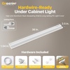 image:imageHardwired Under Cabinet Lighting 24 Inch 14W LED Under Cabinet Lights Linkable up to 20 Units via 15inch Cable 5 CCT amp 4Way Dimmable Under Counter Lights for Kitchen Builtin Switch CRIgt90 FCC1 Pack