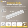image:imageHardwired Under Cabinet Lighting 24 Inch 14W LED Under Cabinet Lights Linkable up to 20 Units via 15inch Cable 5 CCT amp 4Way Dimmable Under Counter Lights for Kitchen Builtin Switch CRIgt90 FCC1 Pack