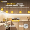 image:imageHardwired Under Cabinet Lighting 24 Inch 14W LED Under Cabinet Lights Linkable up to 20 Units via 15inch Cable 5 CCT amp 4Way Dimmable Under Counter Lights for Kitchen Builtin Switch CRIgt90 FCC2 Pack