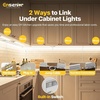 image:imageLED Under Cabinet Lighting Plug in or Hardwired 24 Inch 14W Under Counter Lights for Kitchen Builtin Switch 5 CCT 2700K5000K amp 4Level Dimmable 2 Linkable Ways up to 20 Units CRI 90 FCC2 Pack
