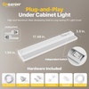 image:imageLED Under Cabinet Lighting Plug in or Hardwired 24 Inch 14W Under Counter Lights for Kitchen Builtin Switch 5 CCT 2700K5000K amp 4Level Dimmable 2 Linkable Ways up to 20 Units CRI 90 FCC1 Pack