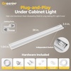 image:imageLED Under Cabinet Lighting Plug in or Hardwired 24 Inch 14W Under Counter Lights for Kitchen Builtin Switch 5 CCT 2700K5000K amp 4Level Dimmable 2 Linkable Ways up to 20 Units CRI 90 FCC1 Pack