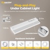 image:imageLED Under Cabinet Lighting Plug in or Hardwired 24 Inch 14W Under Counter Lights for Kitchen Builtin Switch 5 CCT 2700K5000K amp 4Level Dimmable 2 Linkable Ways up to 20 Units CRI 90 FCC1 Pack