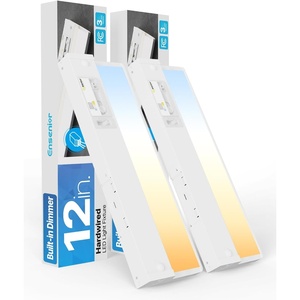 image:imageHardwired Under Cabinet Lighting 24 Inch 14W LED Under Cabinet Lights Linkable up to 20 Units via 15inch Cable 5 CCT amp 4Way Dimmable Under Counter Lights for Kitchen Builtin Switch CRIgt90 FCC2 Pack