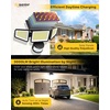 image:imageEnsenior Solar Motion Lights Outdoor 228 LED 3000LM High Brightness Security Lights with Remote Control IP65 Waterproof 3 Heads Flood Light 4 Modes 270 Wide Angle Motion Sensor Light 2 Packs4 Pack