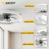 image:imageEnsenior Ceiling Fans with Lights and Remote 24 Low Profile Ceiling Fan Flush Mount APP Control 6 Speed 3CCT Quiet Reversible DC Motor Dimmable Modern Ceiling Fan with Light for BedroomWhiteWhite