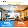 image:imageEnsenior Ceiling Fans with Lights and Remote 24 Low Profile Ceiling Fan Flush Mount APP Control 6 Speed 3CCT Quiet Reversible DC Motor Dimmable Modern Ceiling Fan with Light for BedroomWhiteWhite