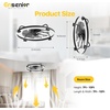 image:imageEnsenior Ceiling Fans with Lights and Remote 24 Low Profile Ceiling Fan Flush Mount APP Control 6 Speed 3CCT Quiet Reversible DC Motor Dimmable Modern Ceiling Fan with Light for BedroomWhiteBlack