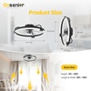 image:imageEnsenior Ceiling Fans with Lights and Remote 24 Low Profile Ceiling Fan Flush Mount APP Control 6 Speed 3CCT Quiet Reversible DC Motor Dimmable Modern Ceiling Fan with Light for BedroomWhiteBlack