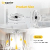 image:imageEnsenior Ceiling Fans with Lights and Remote 24 Low Profile Ceiling Fan Flush Mount APP Control 6 Speed 3CCT Quiet Reversible DC Motor Dimmable Modern Ceiling Fan with Light for BedroomWhiteWhite