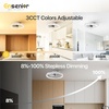 image:imageEnsenior Ceiling Fans with Lights and Remote 24 Low Profile Ceiling Fan Flush Mount APP Control 6 Speed 3CCT Quiet Reversible DC Motor Dimmable Modern Ceiling Fan with Light for BedroomWhiteWhite