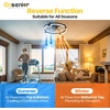 image:imageEnsenior Ceiling Fans with Lights and Remote 24 Low Profile Ceiling Fan Flush Mount APP Control 6 Speed 3CCT Quiet Reversible DC Motor Dimmable Modern Ceiling Fan with Light for BedroomWhiteBlack