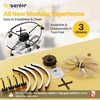 image:imageEnsenior Ceiling Fans with Lights and Remote 24 Low Profile Ceiling Fan Flush Mount APP Control 6 Speed 3CCT Quiet Reversible DC Motor Dimmable Modern Ceiling Fan with Light for BedroomWhiteBlack