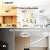 image:imageEnsenior Ceiling Fans with Lights and Remote 24 Low Profile Ceiling Fan Flush Mount APP Control 6 Speed 3CCT Quiet Reversible DC Motor Dimmable Modern Ceiling Fan with Light for BedroomWhiteWhite