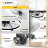 image:imageEnsenior Ceiling Fans with Lights and Remote 24 Low Profile Ceiling Fan Flush Mount APP Control 6 Speed 3CCT Quiet Reversible DC Motor Dimmable Modern Ceiling Fan with Light for BedroomWhiteBlack