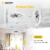 image:imageEnsenior Ceiling Fans with Lights and Remote 24 Low Profile Ceiling Fan Flush Mount APP Control 6 Speed 3CCT Quiet Reversible DC Motor Dimmable Modern Ceiling Fan with Light for BedroomWhiteWhite