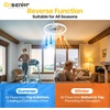 image:imageEnsenior Ceiling Fans with Lights and Remote 24 Low Profile Ceiling Fan Flush Mount APP Control 6 Speed 3CCT Quiet Reversible DC Motor Dimmable Modern Ceiling Fan with Light for BedroomWhiteWhite