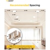 image:imageEnsenior 48 Pack 4 Inch LED Recessed Ceiling Light with Night Light Dimmable 2700K5000K 5CCT 750LM 9W 120V High Brightness Canless Wafer Downlight  ETLampFCCampICWhite4 Inch