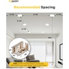 image:imageEnsenior 48 Pack 4 Inch LED Recessed Ceiling Light with Night Light Dimmable 2700K5000K 5CCT 750LM 9W 120V High Brightness Canless Wafer Downlight  ETLampFCCampICWhite6 Inch
