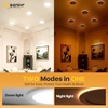 image:imageEnsenior 48 Pack 4 Inch LED Recessed Ceiling Light with Night Light Dimmable 2700K5000K 5CCT 750LM 9W 120V High Brightness Canless Wafer Downlight  ETLampFCCampICWhite6 Inch