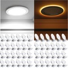 image:imageEnsenior 48 Pack 4 Inch LED Recessed Ceiling Light with Night Light Dimmable 2700K5000K 5CCT 750LM 9W 120V High Brightness Canless Wafer Downlight  ETLampFCCampICWhite6 Inch