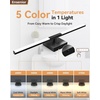 image:imageEnsenior Modern Brushed Nickel Bathroom Vanity Light 24 inch Builtin Dimmer 1100LM Dimmable 5CCT Led Bath Lights Bar Vanity Light for Bathroom Mirror Cabinets BedroomFCC amp ETL CertificatedBlack