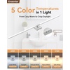 image:imageEnsenior Modern Brushed Nickel Bathroom Vanity Light 24 inch Builtin Dimmer 1100LM Dimmable 5CCT Led Bath Lights Bar Vanity Light for Bathroom Mirror Cabinets BedroomFCC amp ETL CertificatedMatte Grey