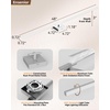 image:imageEnsenior Modern Brushed Nickel Bathroom Vanity Light 24 inch Builtin Dimmer 1100LM Dimmable 5CCT Led Bath Lights Bar Vanity Light for Bathroom Mirror Cabinets BedroomFCC amp ETL CertificatedMatte Grey