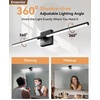 image:imageEnsenior Modern Brushed Nickel Bathroom Vanity Light 24 inch Builtin Dimmer 1100LM Dimmable 5CCT Led Bath Lights Bar Vanity Light for Bathroom Mirror Cabinets BedroomFCC amp ETL CertificatedBlack
