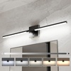 image:imageEnsenior Modern Brushed Nickel Bathroom Vanity Light 24 inch Builtin Dimmer 1100LM Dimmable 5CCT Led Bath Lights Bar Vanity Light for Bathroom Mirror Cabinets BedroomFCC amp ETL CertificatedBlack