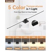 image:imageEnsenior Modern Brushed Nickel Bathroom Vanity Light 24 inch Builtin Dimmer 1100LM Dimmable 5CCT Led Bath Lights Bar Vanity Light for Bathroom Mirror Cabinets BedroomFCC amp ETL CertificatedBlack