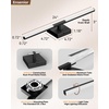 image:imageEnsenior Modern Brushed Nickel Bathroom Vanity Light 24 inch Builtin Dimmer 1100LM Dimmable 5CCT Led Bath Lights Bar Vanity Light for Bathroom Mirror Cabinets BedroomFCC amp ETL CertificatedBlack