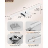 image:imageEnsenior Modern Brushed Nickel Bathroom Vanity Light 24 inch Builtin Dimmer 1100LM Dimmable 5CCT Led Bath Lights Bar Vanity Light for Bathroom Mirror Cabinets BedroomFCC amp ETL CertificatedMatte Grey