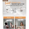 image:imageEnsenior Modern Brushed Nickel Bathroom Vanity Light 24 inch Builtin Dimmer 1100LM Dimmable 5CCT Led Bath Lights Bar Vanity Light for Bathroom Mirror Cabinets BedroomFCC amp ETL CertificatedMatte Grey