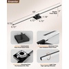 image:imageEnsenior Modern Brushed Nickel Bathroom Vanity Light 24 inch Builtin Dimmer 1100LM Dimmable 5CCT Led Bath Lights Bar Vanity Light for Bathroom Mirror Cabinets BedroomFCC amp ETL CertificatedBlack