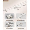image:imageEnsenior Modern Brushed Nickel Bathroom Vanity Light 24 inch Builtin Dimmer 1100LM Dimmable 5CCT Led Bath Lights Bar Vanity Light for Bathroom Mirror Cabinets BedroomFCC amp ETL CertificatedBrushed Nickel
