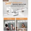 image:imageEnsenior Modern Brushed Nickel Bathroom Vanity Light 24 inch Builtin Dimmer 1100LM Dimmable 5CCT Led Bath Lights Bar Vanity Light for Bathroom Mirror Cabinets BedroomFCC amp ETL CertificatedMatte Grey