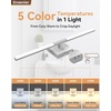 image:imageEnsenior Modern Brushed Nickel Bathroom Vanity Light 24 inch Builtin Dimmer 1100LM Dimmable 5CCT Led Bath Lights Bar Vanity Light for Bathroom Mirror Cabinets BedroomFCC amp ETL CertificatedMatte Grey