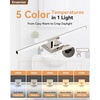 image:imageEnsenior Modern Brushed Nickel Bathroom Vanity Light 24 inch Builtin Dimmer 1100LM Dimmable 5CCT Led Bath Lights Bar Vanity Light for Bathroom Mirror Cabinets BedroomFCC amp ETL CertificatedBrushed Nickel