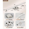 image:imageEnsenior Modern Brushed Nickel Bathroom Vanity Light 24 inch Builtin Dimmer 1100LM Dimmable 5CCT Led Bath Lights Bar Vanity Light for Bathroom Mirror Cabinets BedroomFCC amp ETL CertificatedBrushed Nickel